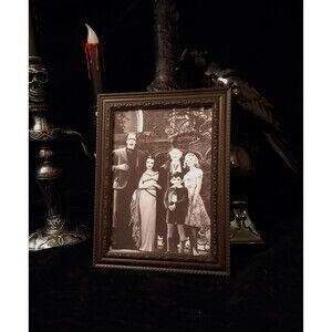 THE MUNSTERS (2) BW Framed Halloween Decor 8x10 with plastic frame Halloween …